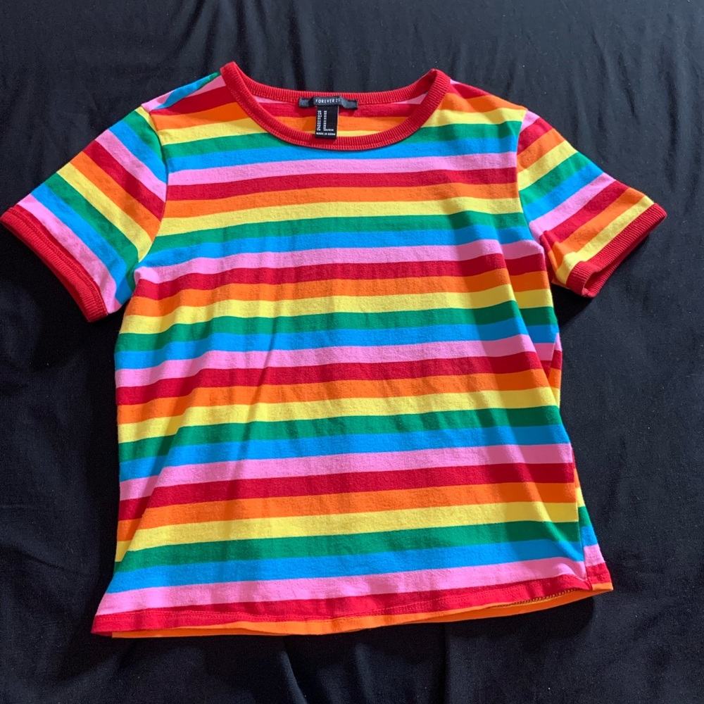 Rainbow mini shirt